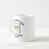 豆腐フードパンよりノフがおもしろい好き コーヒーマグカップ (正面左)