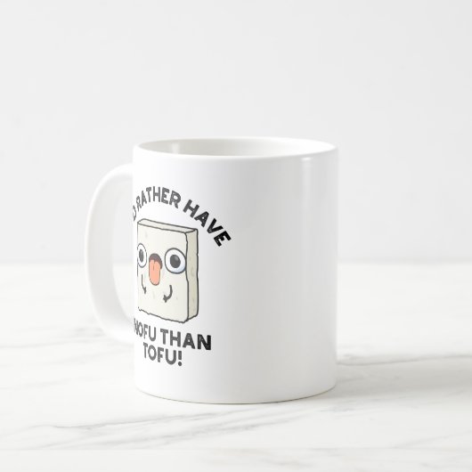 豆腐フードパンよりノフがおもしろい好き コーヒーマグカップ (正面左)