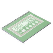 豆腐ポップアートの食品パッケージング ノートブック (左側)