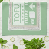 豆腐ポップ・アートの製食品包装 キッチンタオル (折り畳み)