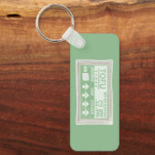 豆腐ポップ・アートの製食品包装 キーホルダー (正面)