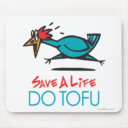 豆腐ユーモアのあるデザイン マウスパッド (正面)