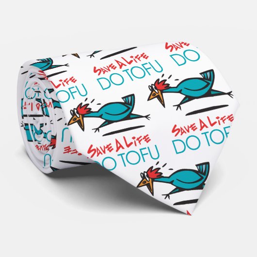 豆腐ユーモアのあるベジタリアン ネクタイ (ロール)