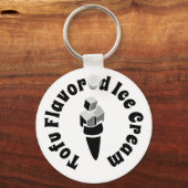 豆腐風味のアイスクリーム キーホルダー (正面)