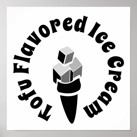 豆腐風味のアイスクリーム ポスター (正面)