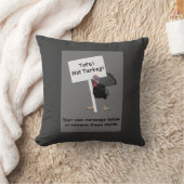 豆腐! ないトルコ! おもしろいな怒っているトルコの抗議の印 クッション (ブランケット)