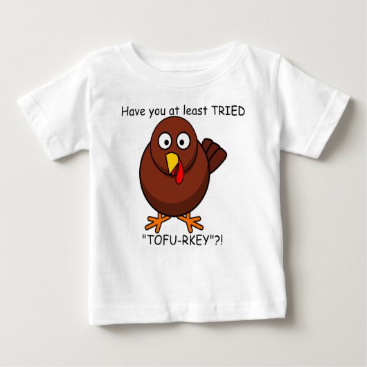 豆腐rkeyのトルコのベビーのワイシャツ ベビーTシャツ (正面)