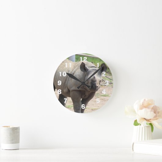 豆谷 ラウンド壁時計 (ホーム)