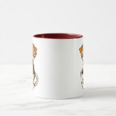 豆、その行った – コーヒおもしろいーマグカップデザイン マグカップ (中央)