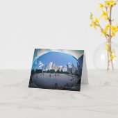 "豆"の-千年間公園シカゴ カード (黄色い花)