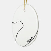 豆 セラミックオーナメント (左)