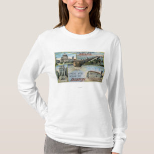 豆、ボストンの景色の眺めを知っていません Tシャツ