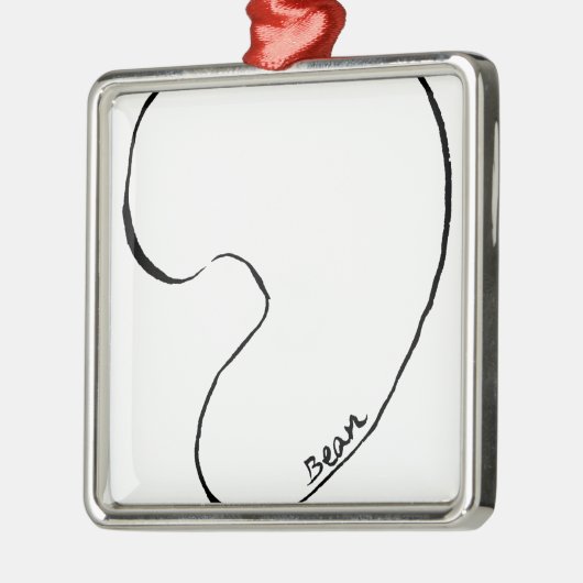 豆 メタルオーナメント (左)