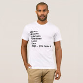 豆、緑、ポテト、トマト… Tシャツ (正面フル)