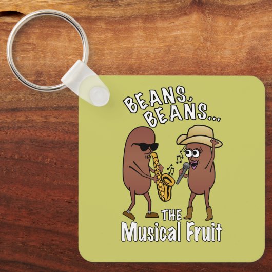 豆、豆 – ミュージカル果実 キーホルダー (正面)