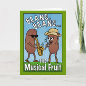 豆、豆、楽しいフルーツ カード (正面)