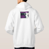 豆Whippetのフード付きスウェットシャツ パーカ (裏面)