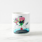 豆Whippetの#surfingwhippetsのマグ コーヒーマグカップ (中央)