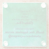 豊かさと繁栄の神の計画の確認 ガラスコースター (裏面)