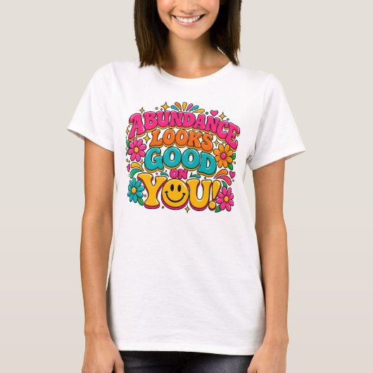 豊かさは素敵 Tシャツ (正面)