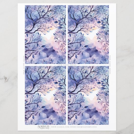 豊かさアファメーションカード、瞑想カード 3.5"x5" (裏面)