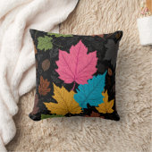 豊かで幸せなカエデの葉枕 クッション (ブランケット)