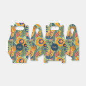 豊かなアーストーンエキゾチックな花のパターン、モノグラム フェイバーボックス (折り畳みなし)