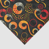 豊かなエレガント詳細を持つアフリカの民族様式 薄葉紙 (詳細)