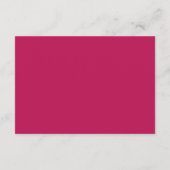 豊かなバラルビーレッドウェディングレセプション エンクロージャーカード (裏面)