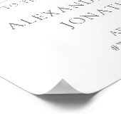 豊かなバラ |ピンクのフローラ結婚金ゴールドへようこそ ポスター (角)