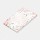 豊かなバラ |ピンクエレガントのフローラ水色 ポストイット (アングル)