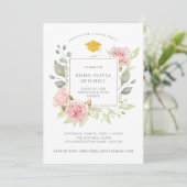 豊かなバラ |ピンクフローラ卒業パーティー 招待状 (スタンド正面)