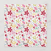 豊かなフローラハッピーニューイヤー文字 シーズンカード (裏面)