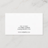 豊かなブラシ仕上げテクスチャ/バラ 名刺 (裏面)