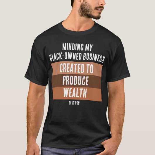 豊かなメラニン事業を生み出すために作られる Tシャツ (正面)