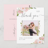豊かなローズ | ウェディング フォト ありがとうカード ポストカード (正面/裏面)