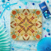 豊かな収穫の放射状アート ペーパープレート (パーティー)