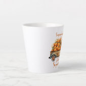 豊かな収穫 - 秋の喜びを込めて神に賛美を カフェラテマグ (正面)