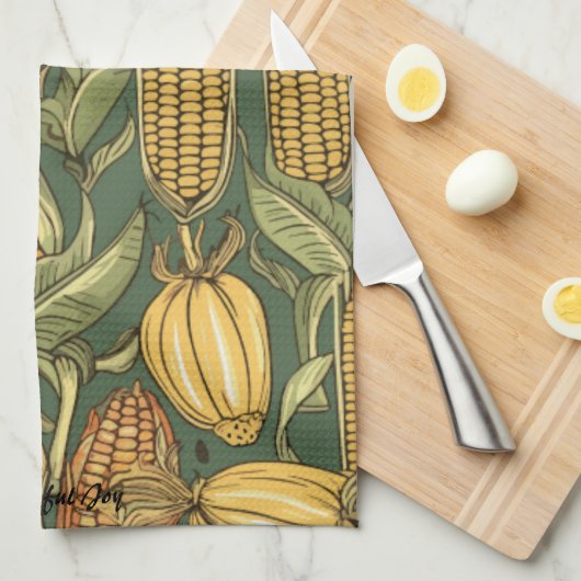 豊かな喜び キッチンタオル (四つ折り)