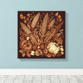 豊かな喜び キャンバスプリント (インサイチュ (ウッドフロア))