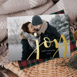 豊かな喜び |横向き写真 箔シーズンカード