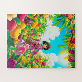 豊かな子供の庭 ジグソーパズル (横)