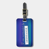 豊かな宝石のトーンに囲まれ感動的る ラゲッジタグ (正面縦)