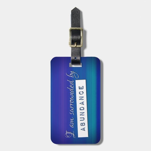 豊かな宝石のトーンに囲まれ感動的る ラゲッジタグ (正面縦)