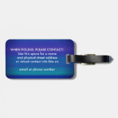 豊かな宝石のトーンに囲まれ感動的る ラゲッジタグ (裏面横)