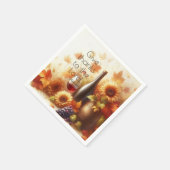 豊かな恵みと秋の輝き スタンダードカクテルナプキン (角)