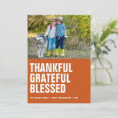 豊かな感謝の気持ちを伝える感謝祭の写真 シーズンカード (スタンド正面)