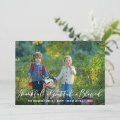 豊かな感謝の気持ちを込めた感謝祭の写真 シーズンカード (スタンド正面)