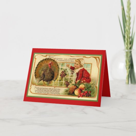 豊かな感謝祭 シーズンカード (正面)