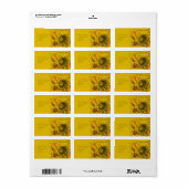 豊かな感謝祭 ラベル (フルシート)